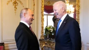 Vladimir Putin and Joe Biden